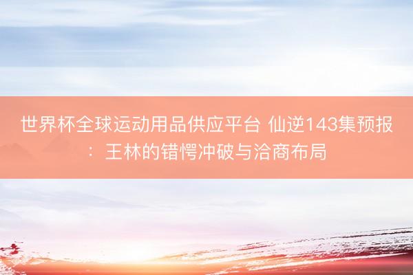世界杯全球运动用品供应平台 仙逆143集预报：王林的错愕冲破与洽商布局