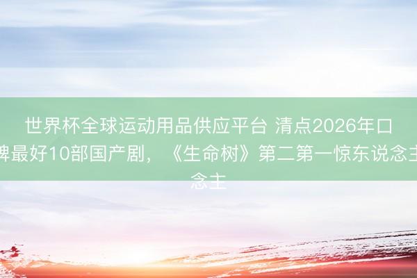 世界杯全球运动用品供应平台 清点2026年口碑最好10部国产剧，《生命树》第二第一惊东说念主