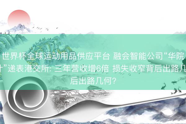 世界杯全球运动用品供应平台 融会智能公司“华院诡计”递表港交所: 三年营收增6倍 损失收窄背后出路几何?